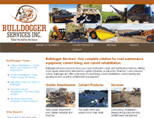 Tablet Screenshot of bulldoggerservices.com